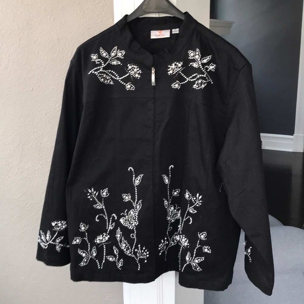 Quacker Factory embellished jacket.